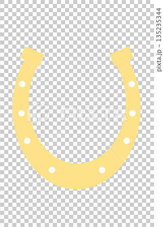 Simple horseshoe illustration Simple horseshoe illustration 135235344