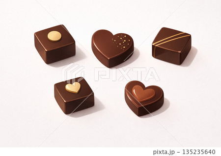 リアルなチョコのイラスト 135235640