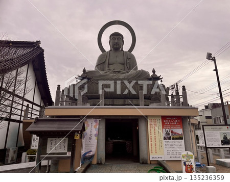 【富山県】高岡大仏の拝観入口と堂々たる仏像 135236359