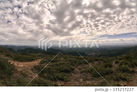 Panoramic view of the gulf of Valencia from the lookout point 135237227