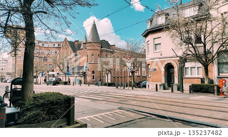 Brussels, Belgium - March 13 2023: Brussels City Surrounding View Brussels, Belgium - March 13 2023: Brussels City Surrounding View 135237482