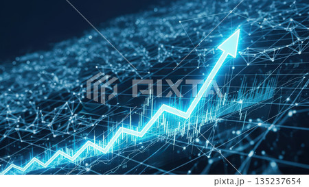 Advancement illustrated via global network and intelligent signals 135237654