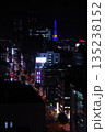 北海道　光に包まれたテレビ塔と夜の街 135238152