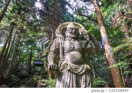 Nio Guardian statue at entrance of Futagoji Temple, Kunisaki, Oita 135238447