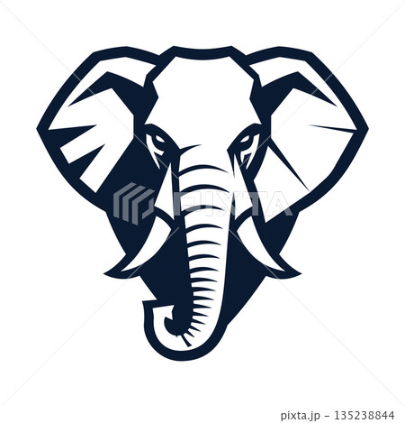 elephant mascot logo design vector template 135238844
