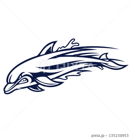 dolphin mascot logo design vector template dolphin mascot logo design vector template 135238953