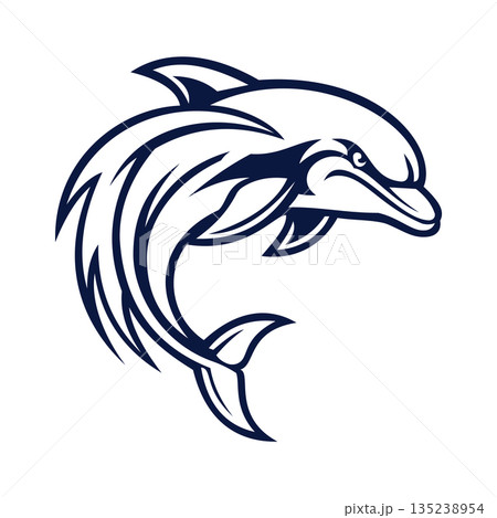 dolphin mascot logo design vector template dolphin mascot logo design vector template 135238954