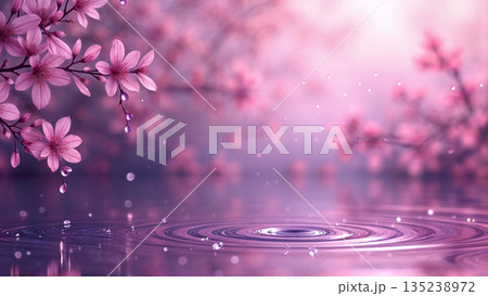 桜の美しい背景 135238972