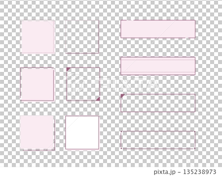 シンプルな見出しフレームセット 135238973