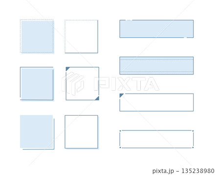 シンプルな見出しフレームセット 135238980
