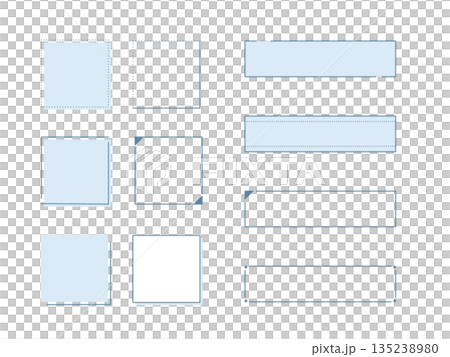 シンプルな見出しフレームセット 135238980