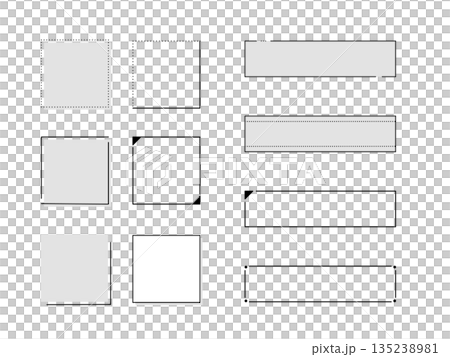 シンプルな見出しフレームセット 135238981