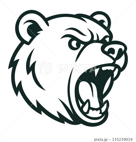 bear head logo mascot design vector template 135239019