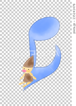 Musical note with doll Musical note with doll 135241476