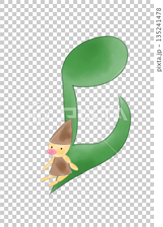 Musical note with doll Musical note with doll 135241478