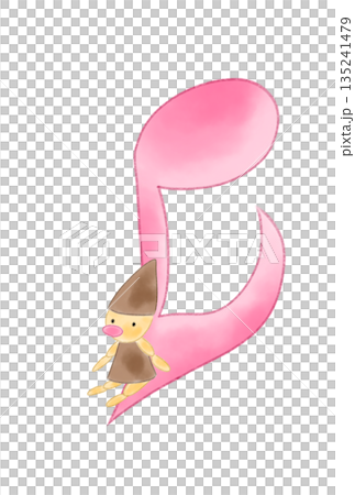 Musical note with doll 135241479