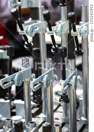 Modern metalworking. Parts manufactured on a CNC machine. Modern metalworking. Parts manufactured on a CNC machine. 135242953