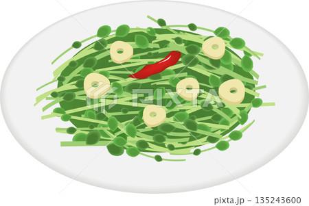 豆苗炒め 135243600