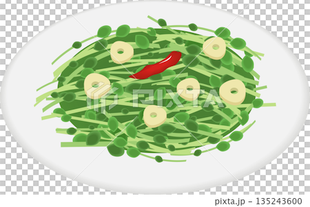 豆苗炒め 135243600