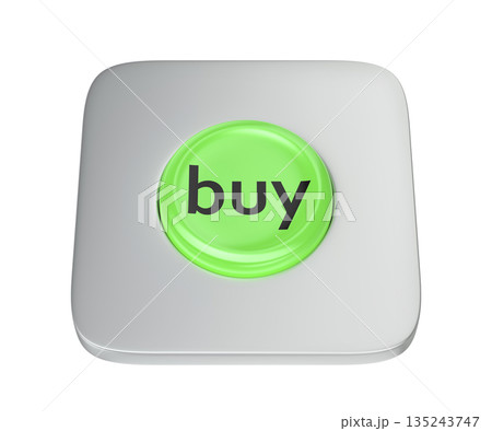 Green round buy button 135243747