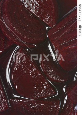 Pickled Beetroot Slices Texture Pickled Beetroot Slices Texture 135243900