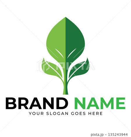 Leaf logo vector illustrations design icon template Leaf logo vector illustrations design icon template 135243944