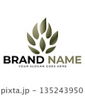 Leaf logo vector illustrations design icon template 135243950