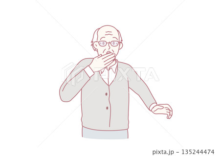 Getting virus and coughing concept. Getting virus and coughing concept. 135244474