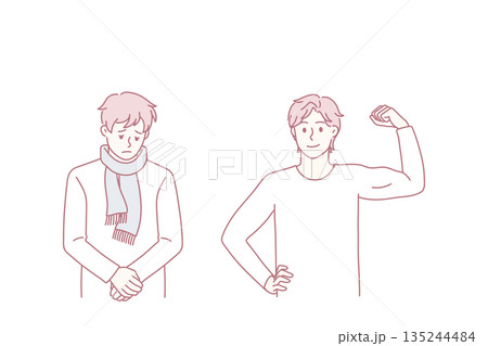 Illness or healthy stay concept. 135244484