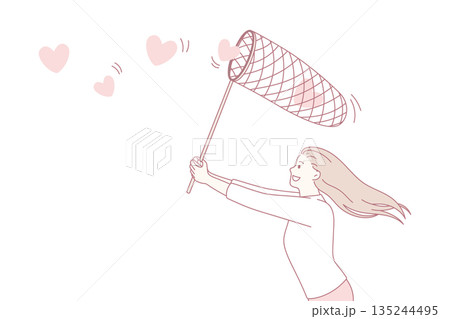 Searching for love and romance concept. 135244495