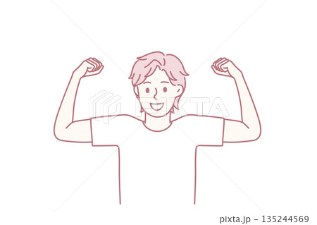 Strength and showing power concept Strength and showing power concept 135244569