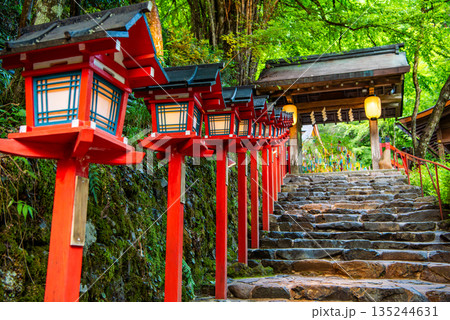 京都 貴船神社 本宮参道 京都 貴船神社 本宮参道 135244631