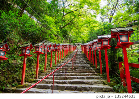 京都 貴船神社 本宮参道 京都 貴船神社 本宮参道 135244633