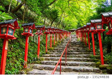 京都 貴船神社 本宮参道 京都 貴船神社 本宮参道 135244636