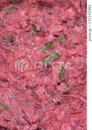 Texture of Creamy Beetroot and Potato Salad Texture of Creamy Beetroot and Potato Salad 135245862