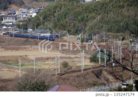 鹿児島本線　ソニック　高速カーブ進入 135247174