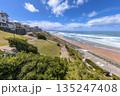 Beach of Biarritz in Southern France 135247408