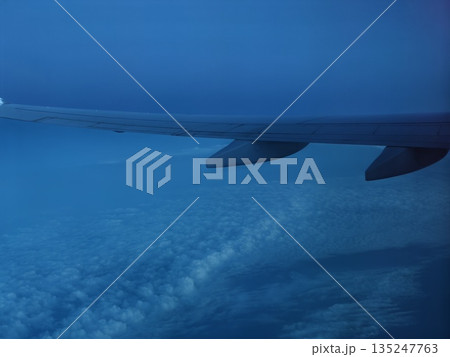 relaxing longdistance journey through expansive blue skies and scenic cloud formations for mood relaxing longdistance journey through expansive blue skies and scenic cloud formations for mood 135247763
