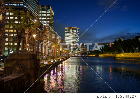 皇居外苑の夜景 皇居外苑の夜景 135249227