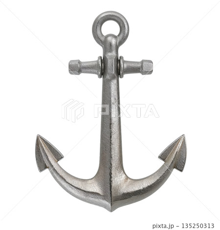 Metal Anchor Used in Boating and Marine Activities for Stability and Mooring Needs 135250313