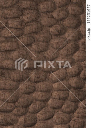 Brown color wooden surface with carved texture and natural wood textured grain background Brown color wooden surface with carved texture and natural wood textured grain background 135251677