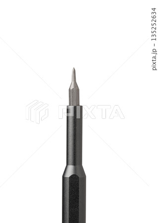 Iron bit with screwdriver on Isolated on white background 135252634