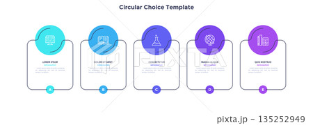 Modern Infographic Business Banner. Vector Illustration 135252949