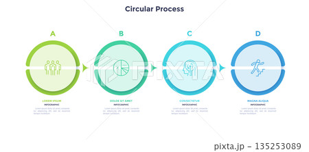 Modern Infographic Business Banner. Vector Illustration 135253089