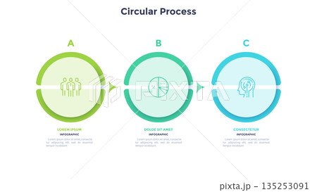 Modern Infographic Business Banner. Vector Illustration 135253091