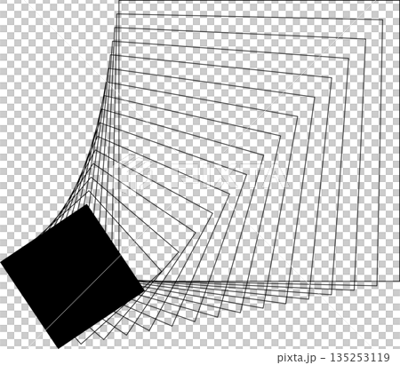 Square frame flowing line with blending for logo, symbol, badges Square frame flowing line with blending for logo, symbol, badges 135253119