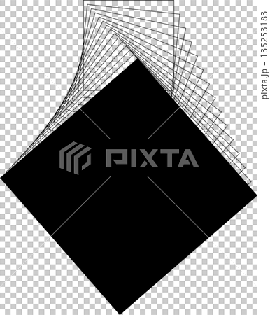 Square frame flowing line with blending for...のイラスト素材 [135253183] - PIXTA