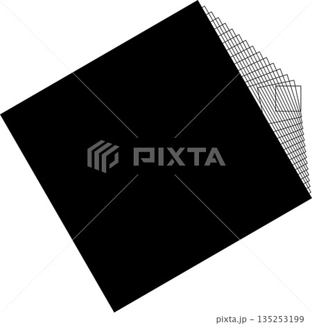 Square frame flowing line with blending for logo, symbol, badges Square frame flowing line with blending for logo, symbol, badges 135253199