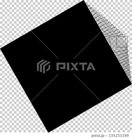 Square frame flowing line with blending for logo, symbol, badges Square frame flowing line with blending for logo, symbol, badges 135253199
