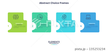 Modern Infographic Business Banner. Vector Illustration 135253234